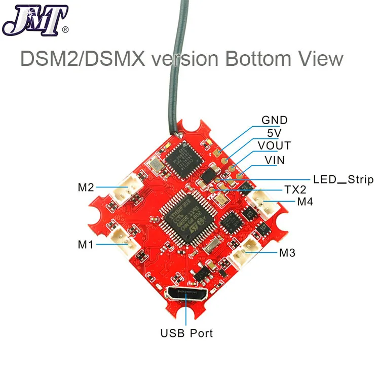 Контроллер полета Crazybee F3 OSD измеритель тока 5A 1S BlheliS ESC совместим с DSM/2 DSM/X приемник