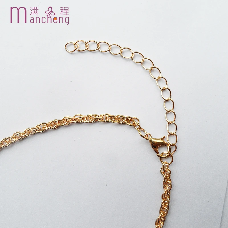Popcorn Chain Christmas dress pendant necklace sets gold color women earrings girls gift | Украшения и аксессуары