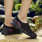 Женские кроссовки без шнуровки, летние дышащие кроссовки на плоской платформе, 2022