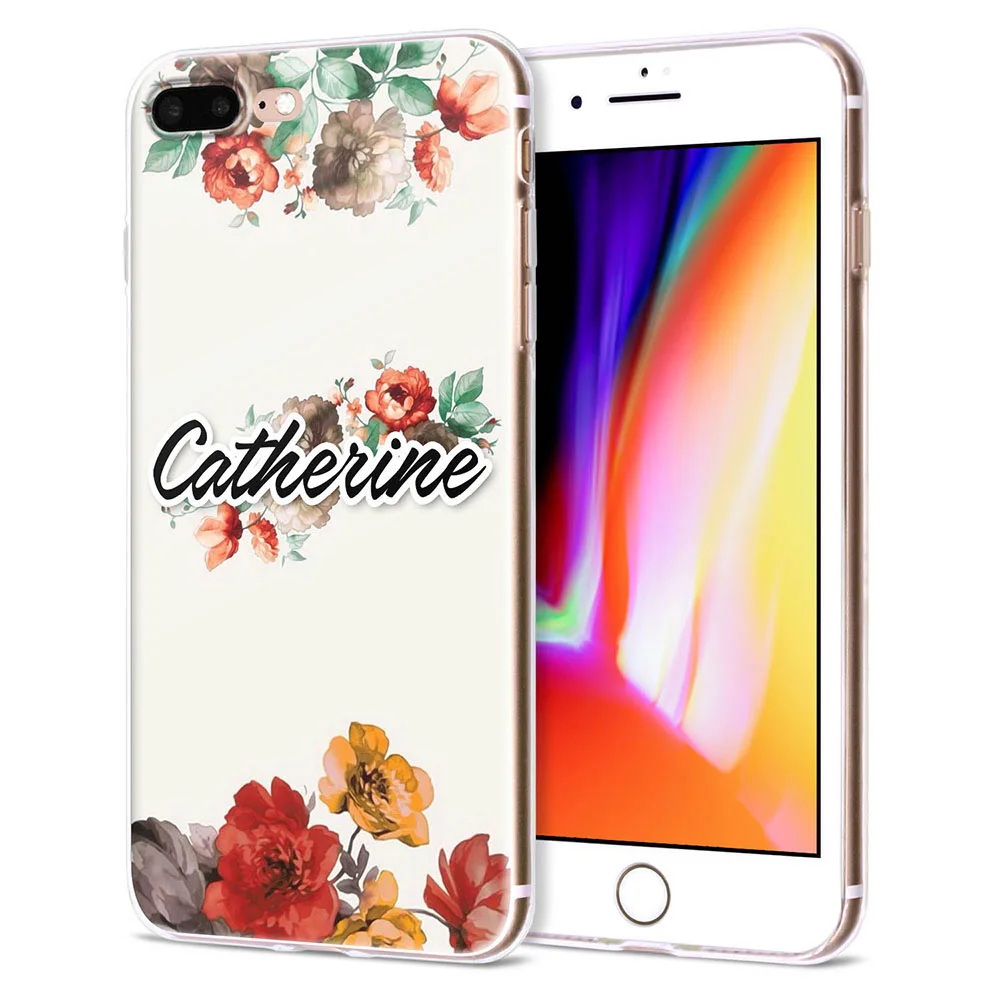 Чехол на заказ для iPhone 5, 5S, 6, 6 S, 7, 8 Plus, X из мягкого ТПУ для samsung S7, S8, S9, huawei, P9, P10, P20 Lite