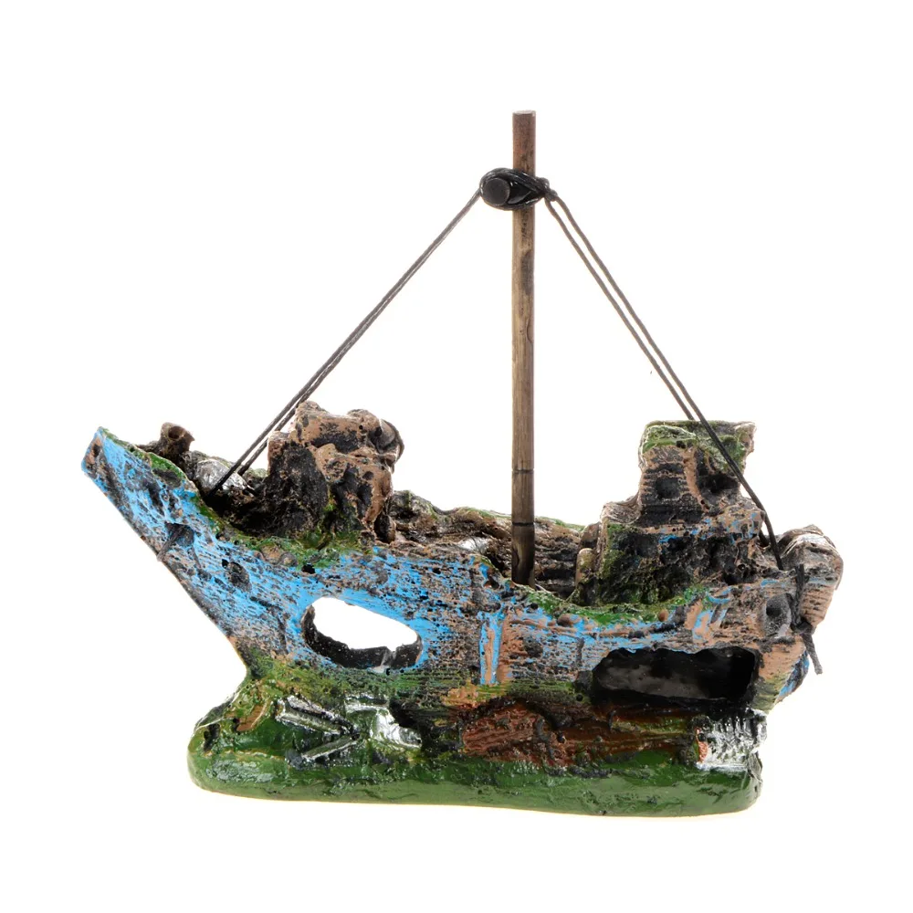 Saim новинка 2019 пиратский корабль из смолы парусная лодка Sunk Corsair кораблекрушение