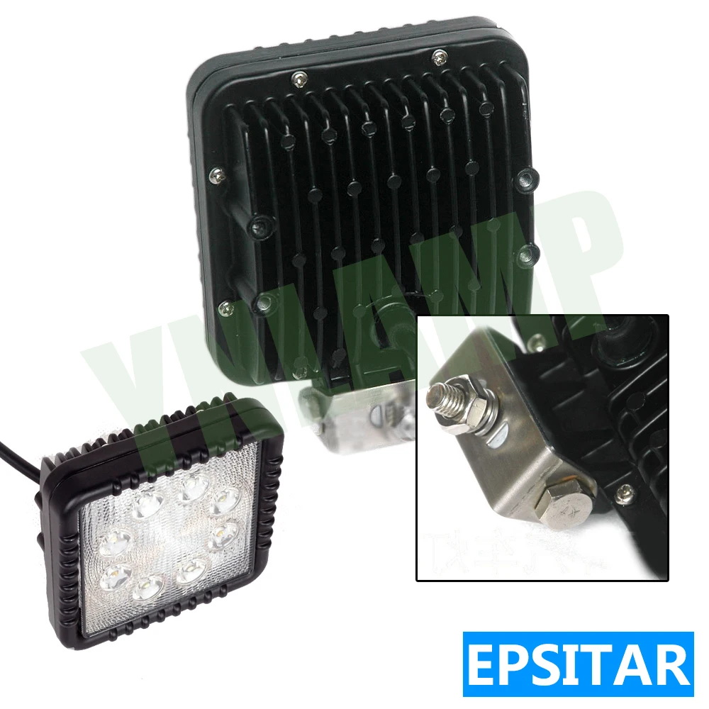 YNROAD 4 inch 24W Led work light spot/flood beam for offload truck use 8pcs*3W epsitar leds IP67 1680LM | Автомобили и мотоциклы