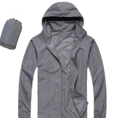 Light Grey NaranjaSabor мужские быстросохнущие кожаные куртки женские пальто ультра-светильник Повседневная ветровка ветрозащитная Мужская брендовая одежда 15 цветов - Цвет: Light Grey