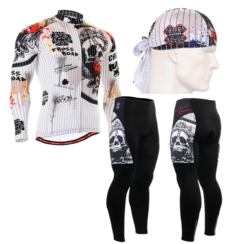 Бесплатно Повязки Дышащий Мужские Наборы Молния 3D Печать Длинные Рукава Куртки +