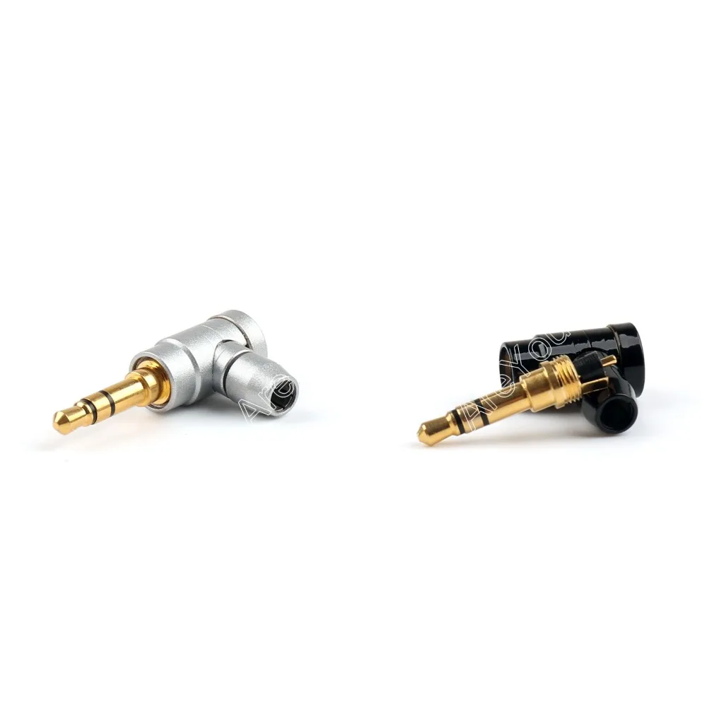 Areyourshop продажа 2 шт. медь 1/8 &quot3 5 мм стерео Прямоугольный штекер припоя Jack аудио