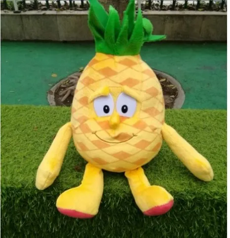 Pineapple Новые фрукты овощи мини черника мини Баклажан мини каррорт плюшевые игрушки - Цвет: Pineapple