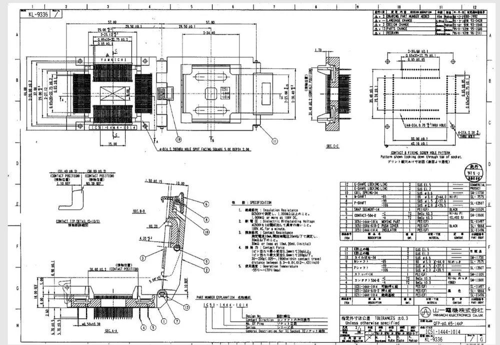 IC51-1444-1014 QFP144 шаг = 0,65 мм Размер = 28x28 мм 32x32 мм IC сиденье тестовый стенд