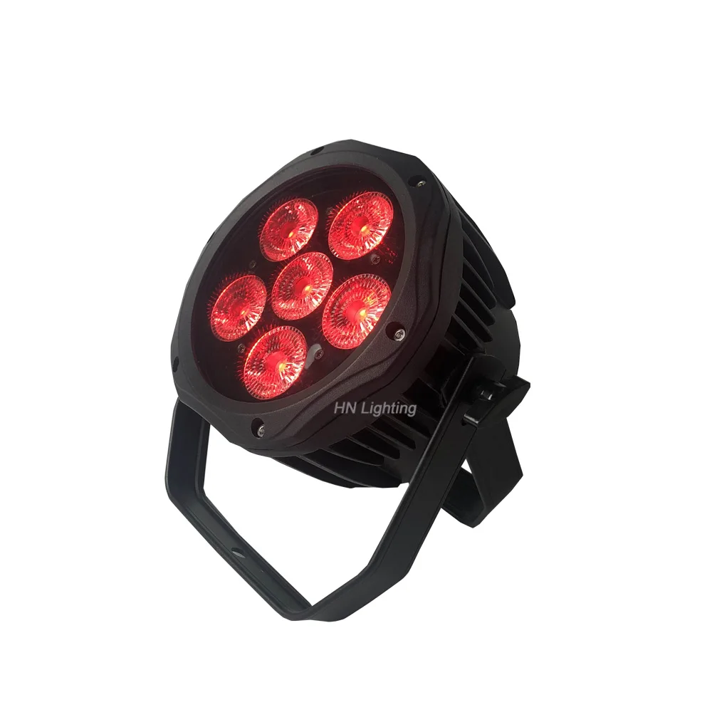 4 шт. Водонепроницаемый светодиодный светильник par беспроводной dmx 6*18 Вт RGBWA + UV Par