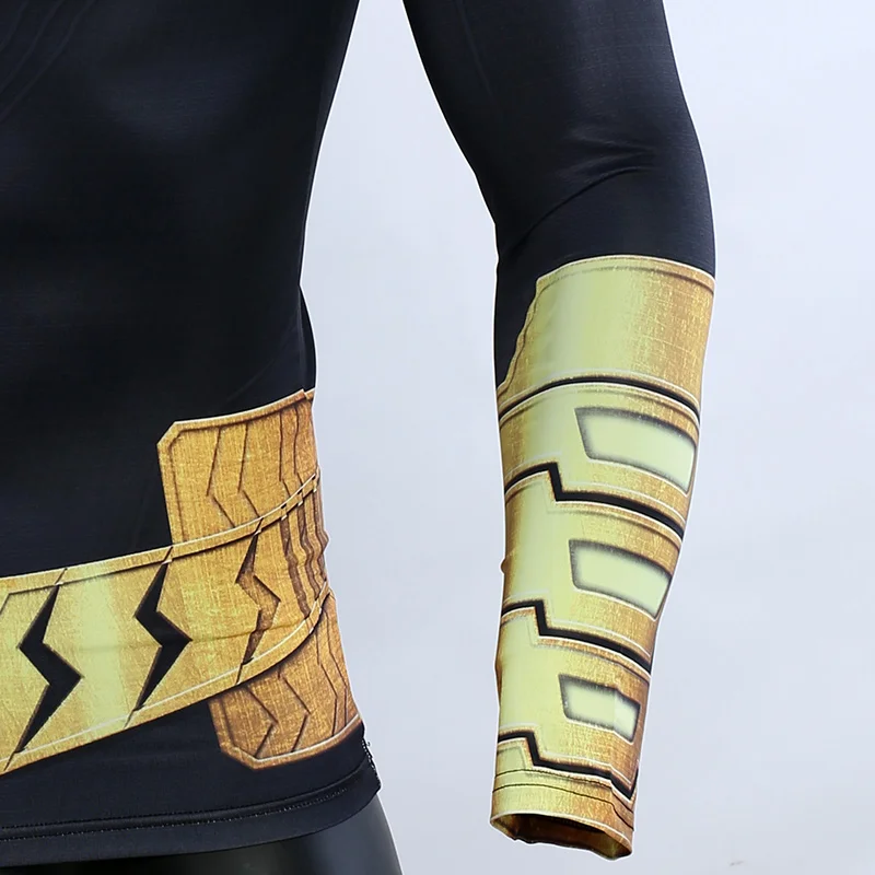 Black Adam новая 3D компрессионная футболка футболки с принтом обтягивающая мужская кофта Косплей быстросохнущая одежда для тренажерных залов футболки