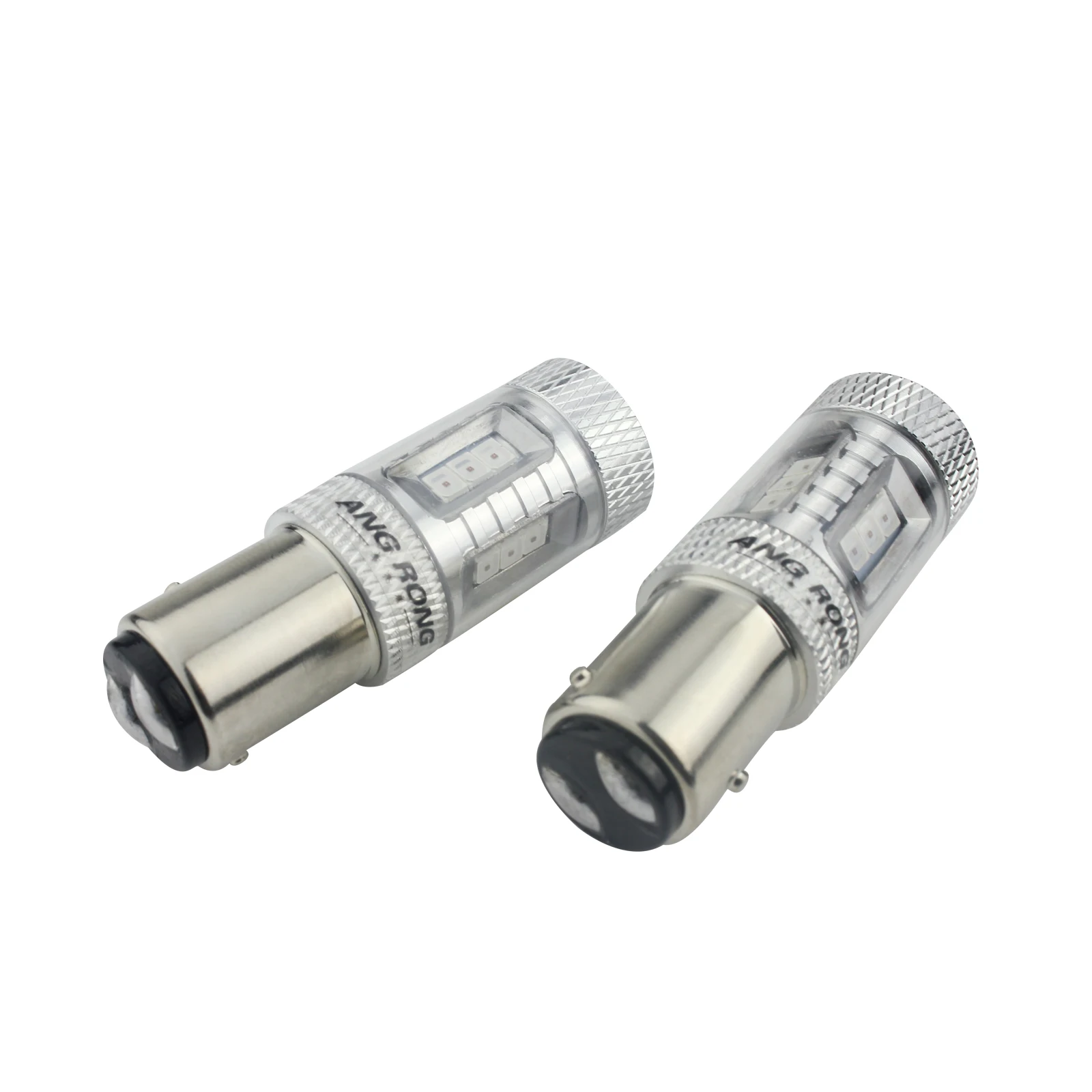 Светодиодный стоп сигнал ANGRONG 2x7225 BAZ15d 566 P21/4 Вт красный индикатор