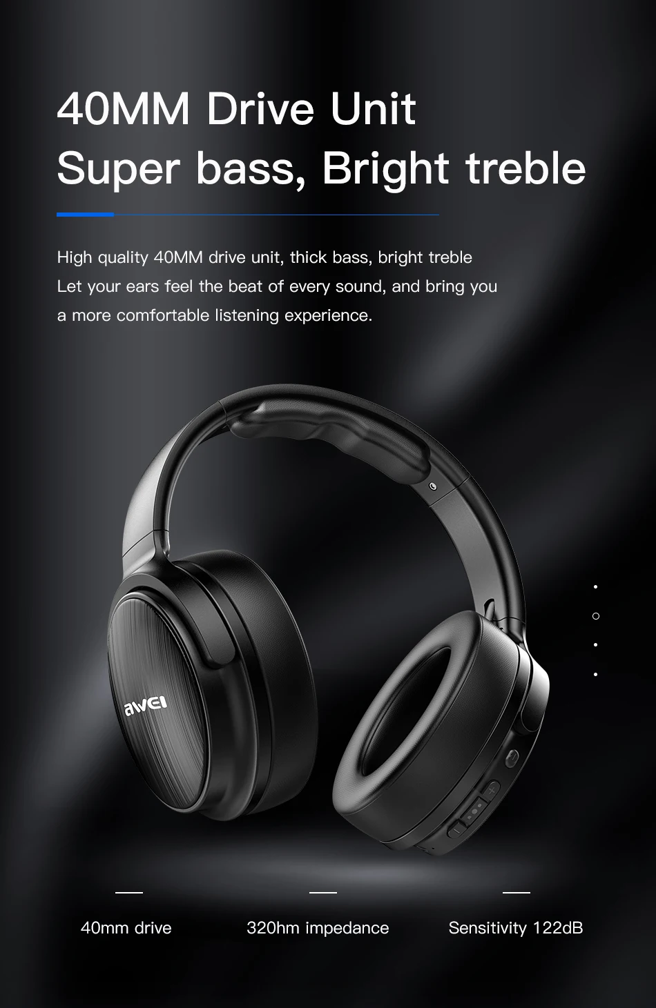 AWEI A780BL Bluetooth 5,0 беспроводные наушники Bluetooth наушники гарнитура с микрофоном складные Игровые наушники для iPhone samsung