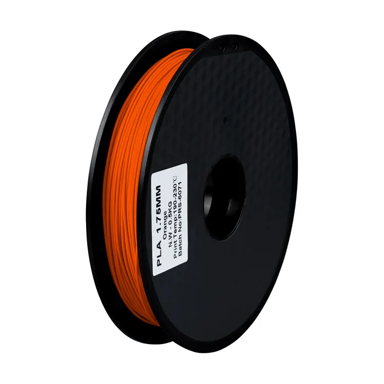 New 3D printer 1.75 mm 0.5KG PLA 3D printer Filament 3D Printing Materials Hot sale Best prise High quality in china 12 colour - Color: Orange