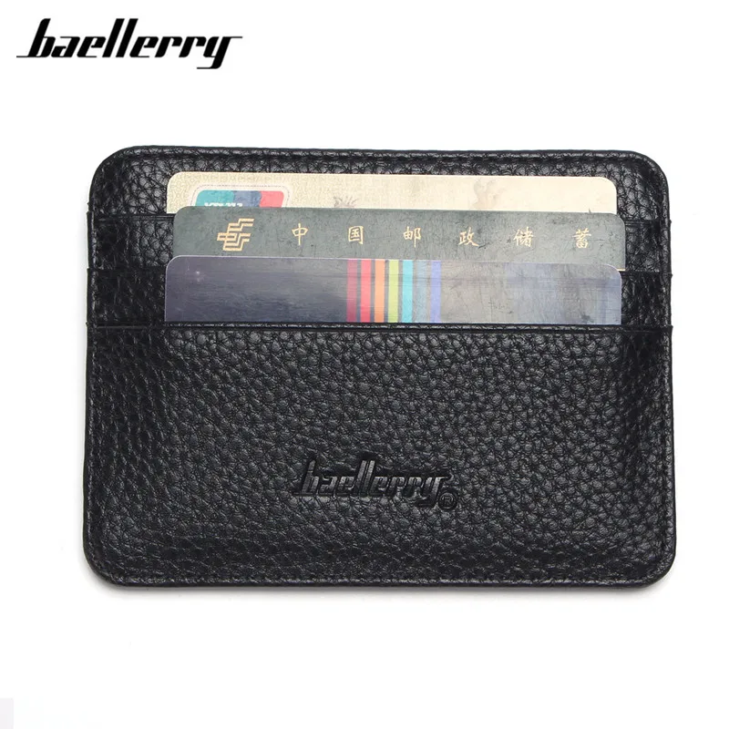 Держатель для кредитных карт Baellerry из натуральной кожи винтажные Мини-держатели