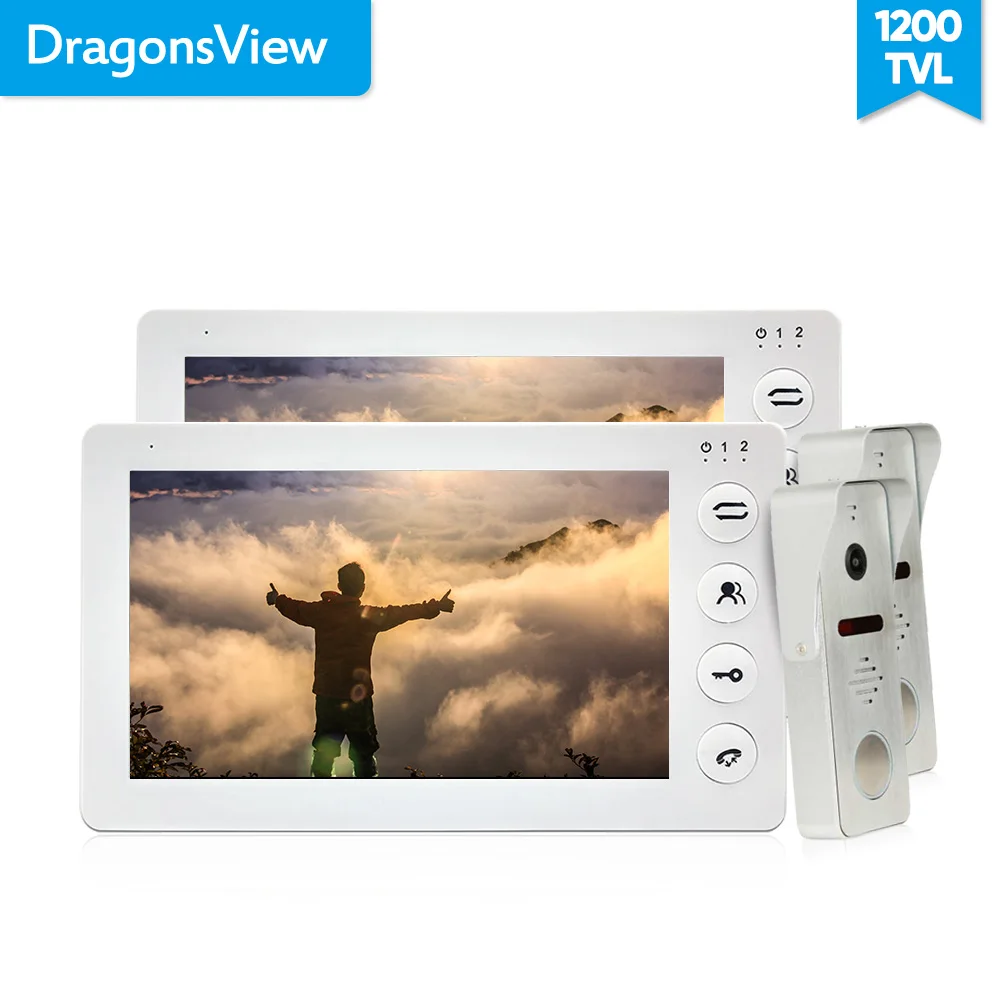 Dragonsview широкоугольный видео домофон дверной Звонок камера рекордер HD 1200TVL 7