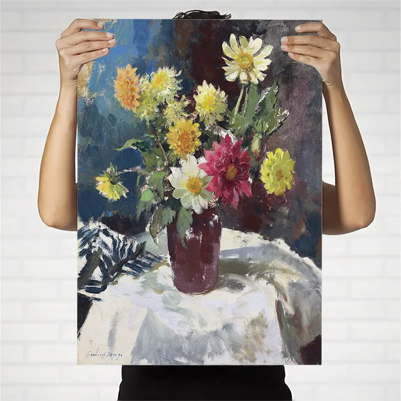 Home Decoration Print Canvas Art Wall Pictures Poster Printings Paintings British Edward Seago Flowers | Дом и сад