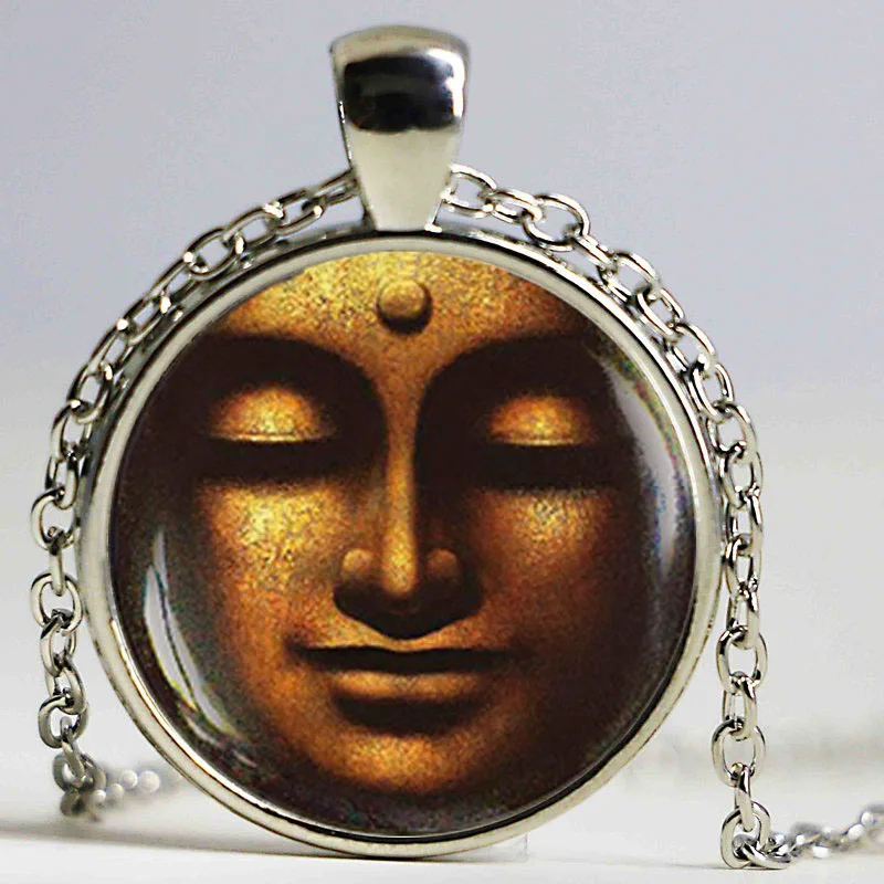 Художественная стеклянная подвеска мандала буддийское ожерелье Священная