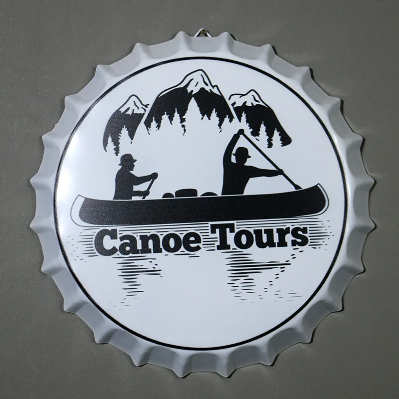 Пивная Крышка бутылки Artware Англия Лондон каноэ Тур винтажные металлические