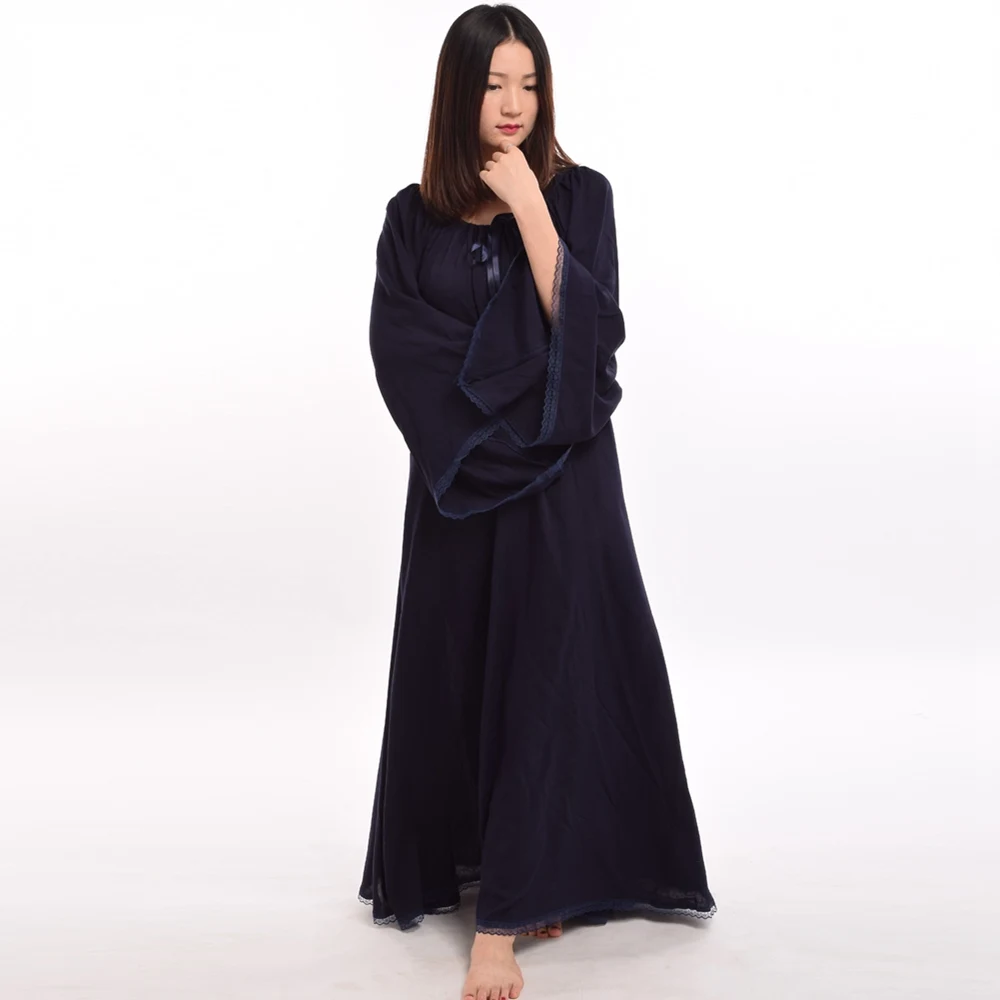 Винтаж женщин средневековой сорочка робы готический кружева платье одежды