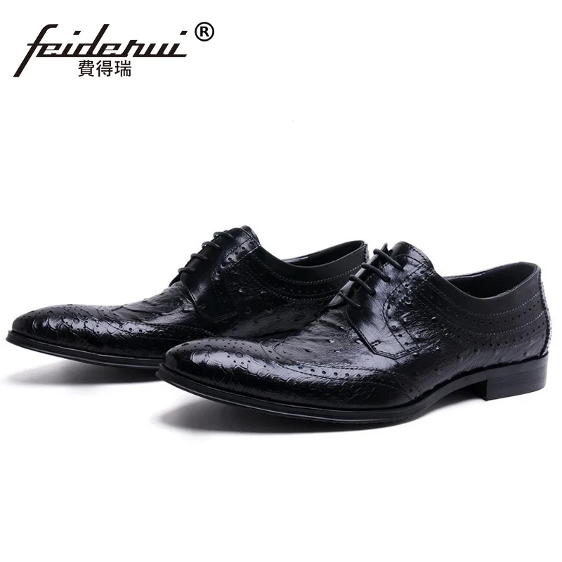 Модные дизайнерские роскошные фирменные Мужские модельные туфли с острым носком