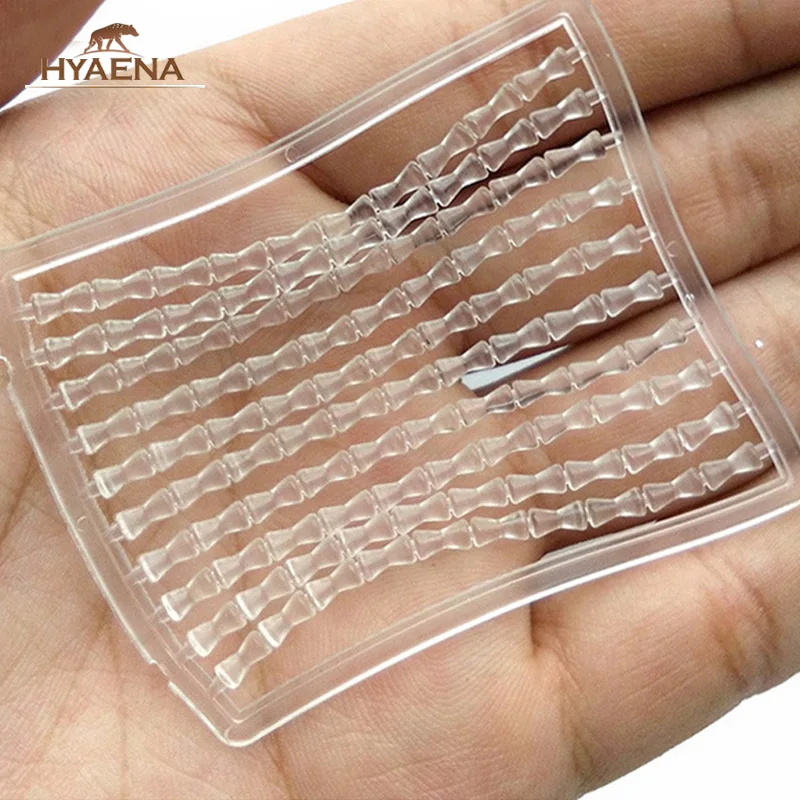

Hyaena 5pcs Carp Fishing Boilie Stops Clear Rubber Hair Rig Boilie Bait Dumbell Stopper Carp Fishing Accessories Tackle