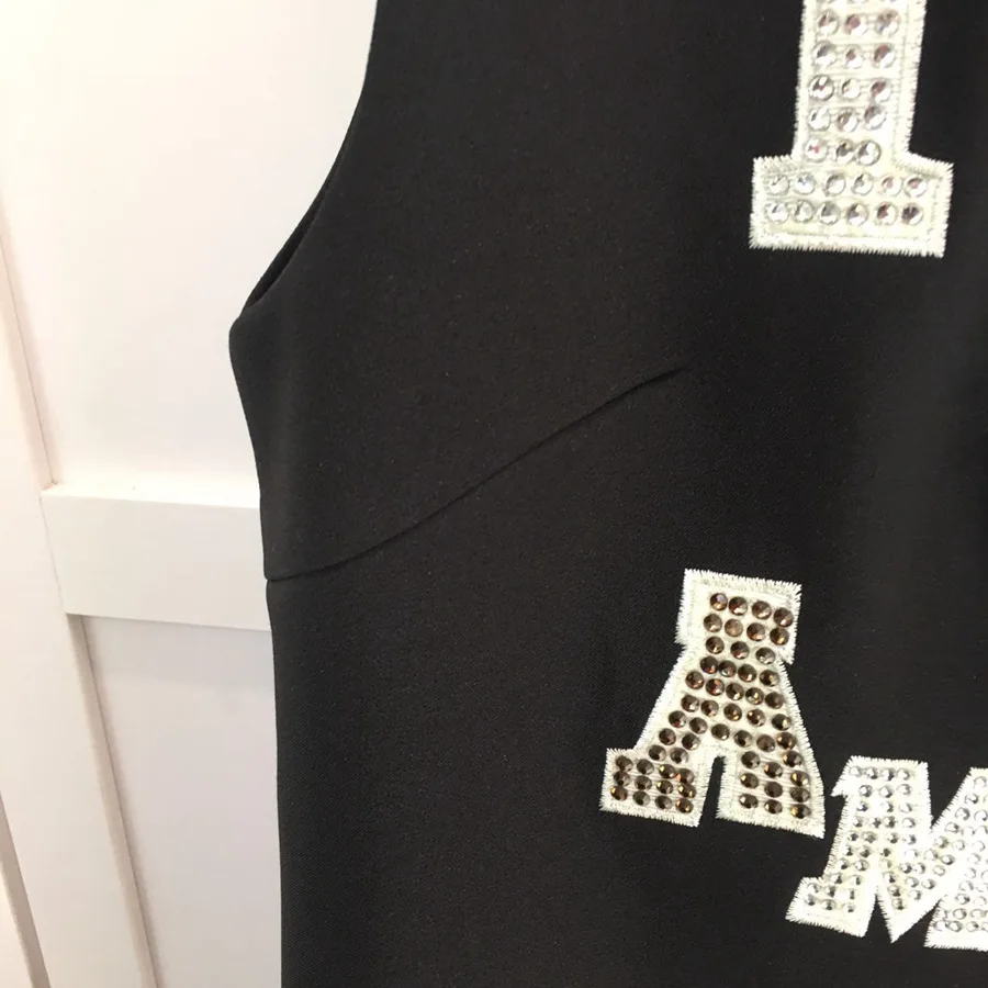 М &amp B мода Корона письмо шаблоны бисероплетение вышивка Алмазы рукавов карандаш