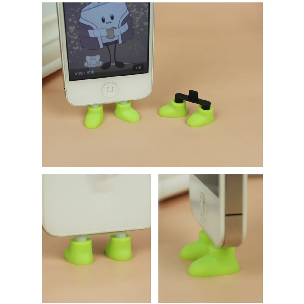 Милая обувь Kawaii в форме ног Пылезащитная пробка порт зарядки Пылезащитная заглушка подходит для samsung для телефона Android
