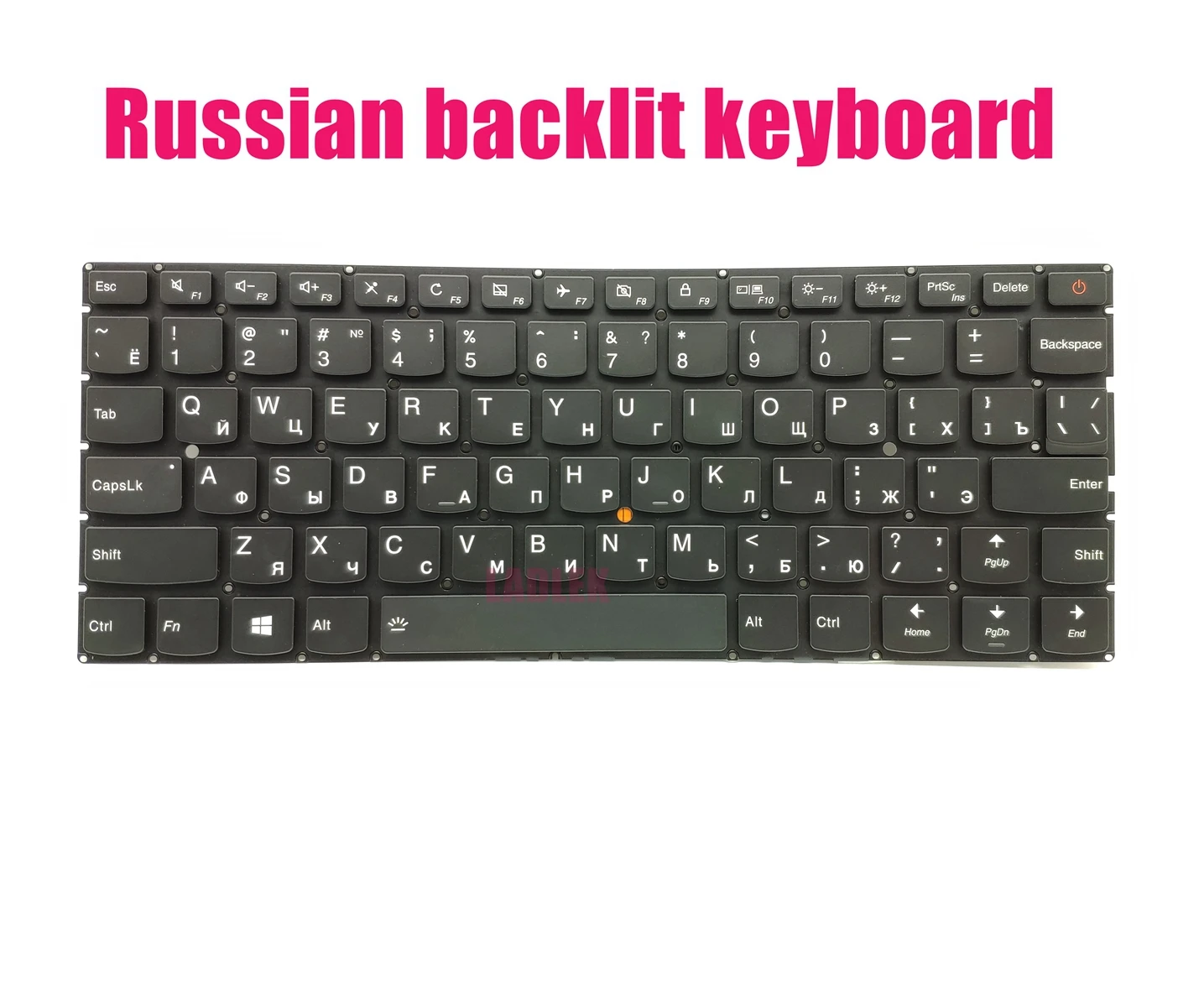 Русская клавиатура с подсветкой для lenovo ideaPad 510S-13IKB(80V0)/510S-13ISK(80SJ