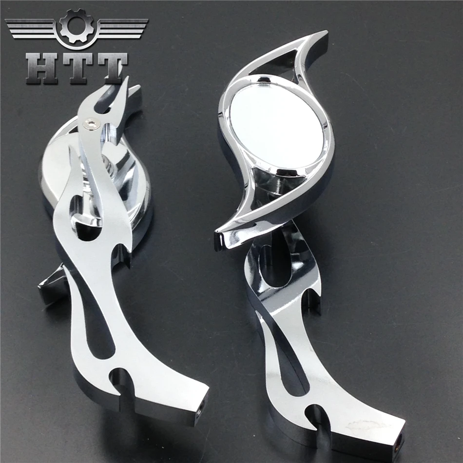 Запчасти для мотоциклов хромированное ходовое зеркало на заказ подходит Honda Suzuki