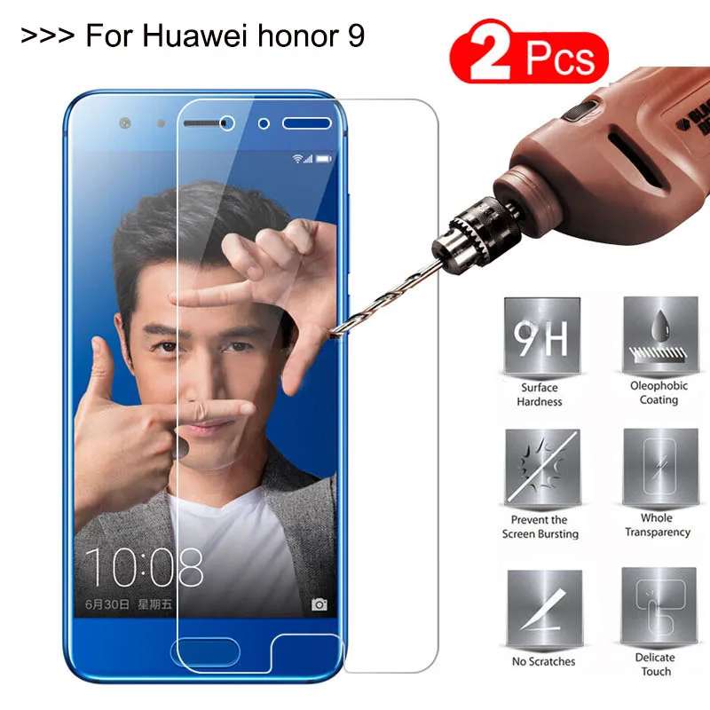 2 шт. Защитное стекло для Huawei honor 9 закаленное Honor защитная пленка 9H LCD|glass for huawei|glass