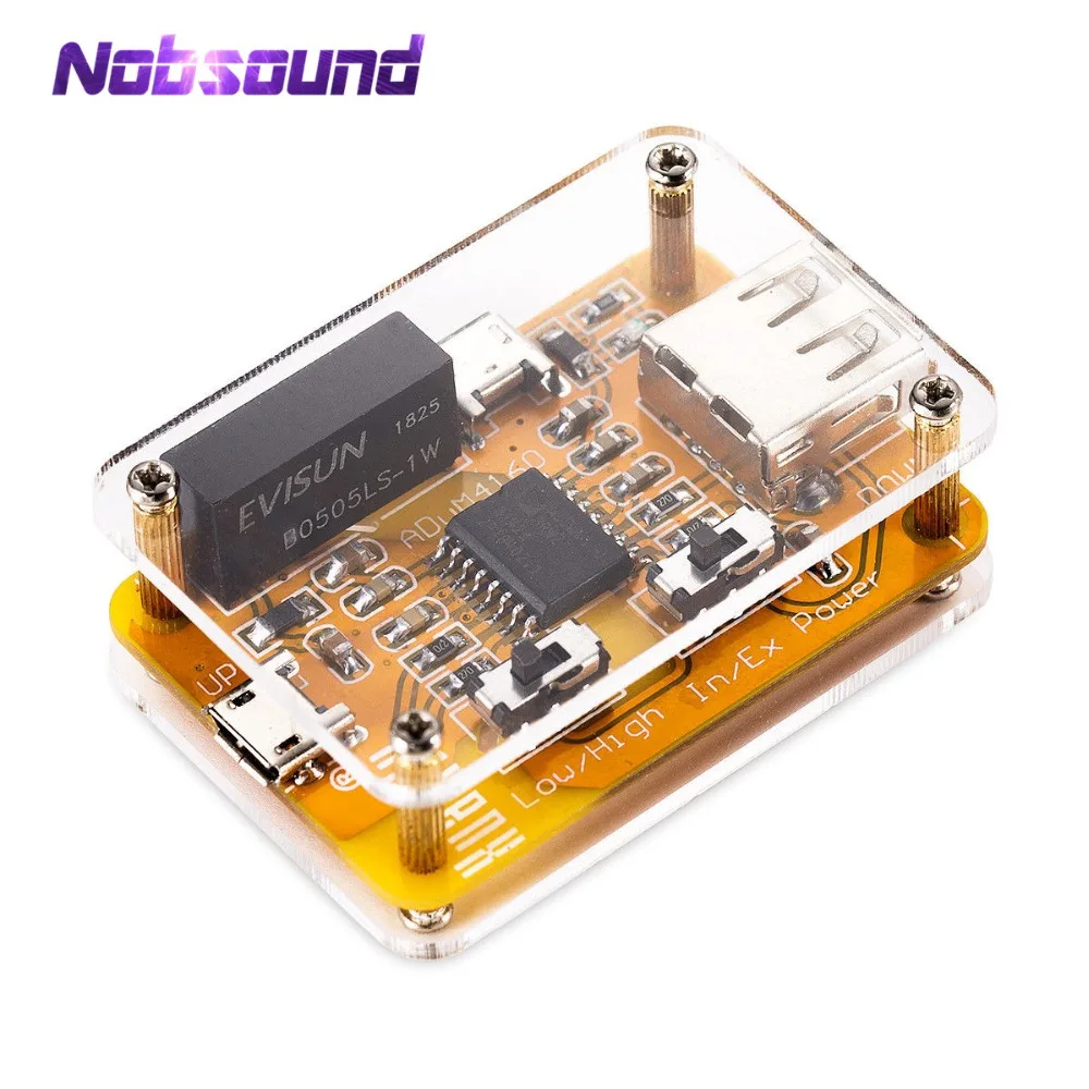 Nobsound ADuM4160 USB к USB модуль изолятора аудио шумоподавитель промышленный изолятор защита 1500 В цифровой модуль