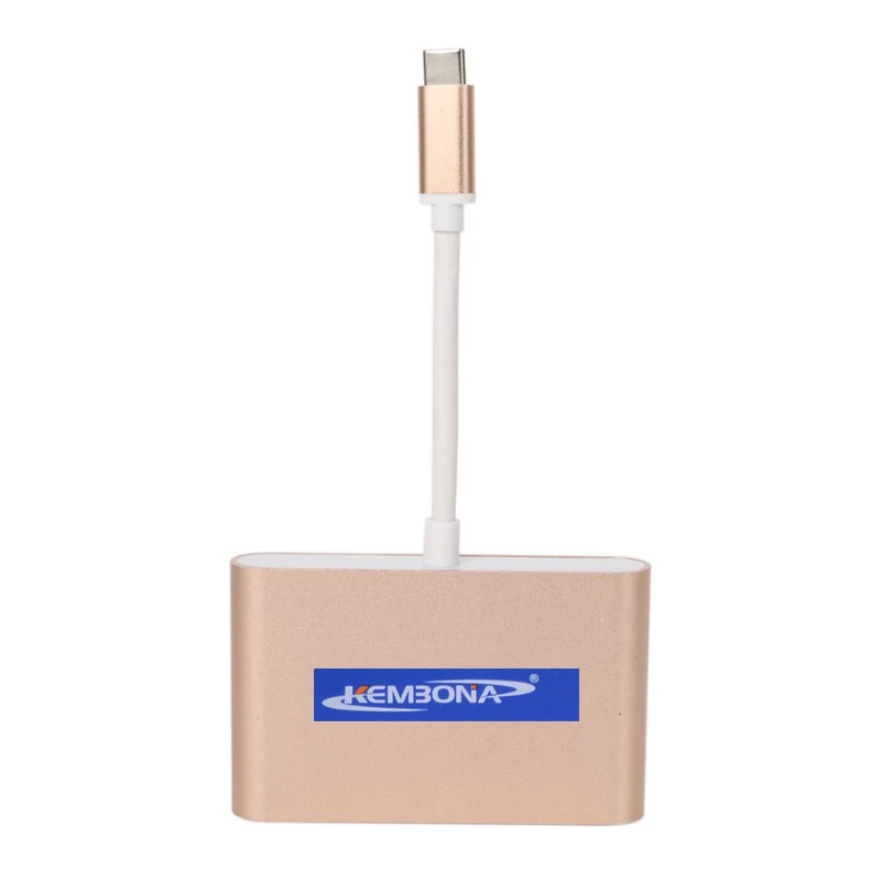 Кабель переходник KEMBONA USB 3 1 Type C для VGA/USB3.0/Type адаптер концентратор 0 Macbook C|usb 3.0 hub|3.0
