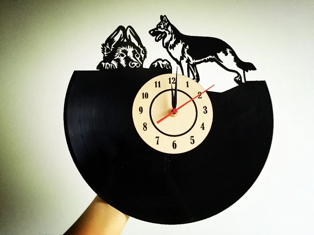 домашний декор 2017 Горячие Виниловая пластинка настенные часы с изображением