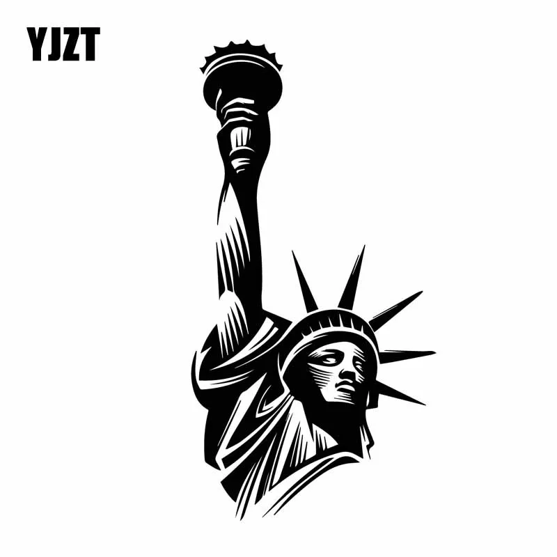 YJZT 8 1 см * 15 статуя свободы США памятник патриотизм элегантная Автомобильная