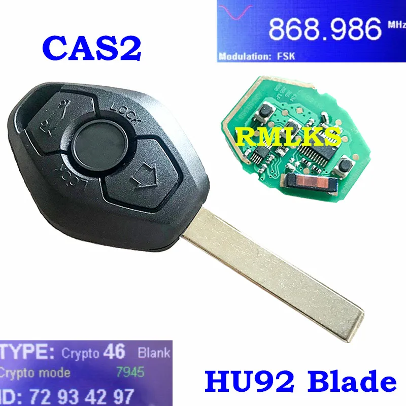 Пульт дистанционного управления для BMW CAS2 3 5 серии E46 E60 E83 E53 E36 E38 E39 HU92 HU58 Blade 315LP МГц