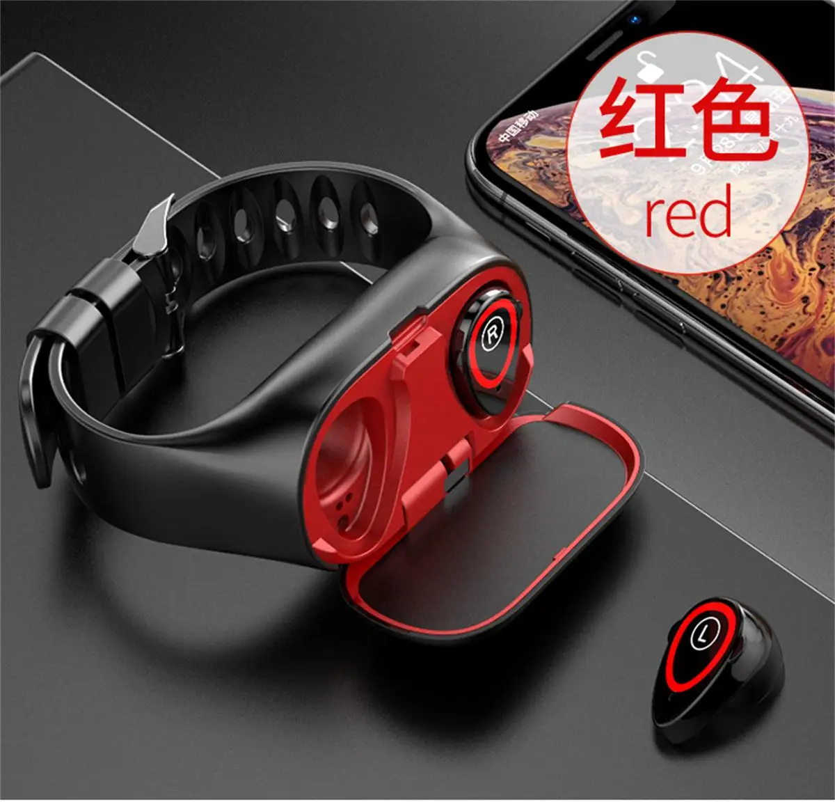 Умный Браслет M1 с цветным экраном, bluetooth-гарнитура 2 в 1, браслет для сна, пульсометр, монитор артериального давления с музыкальными наушниками