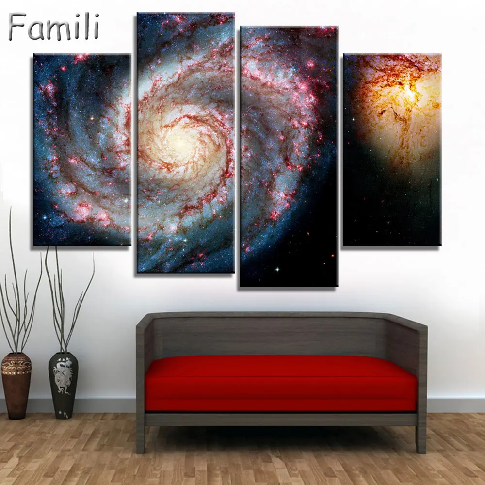 Набор для рисования каллиграфии абстрактный холст с изображением молочного пути