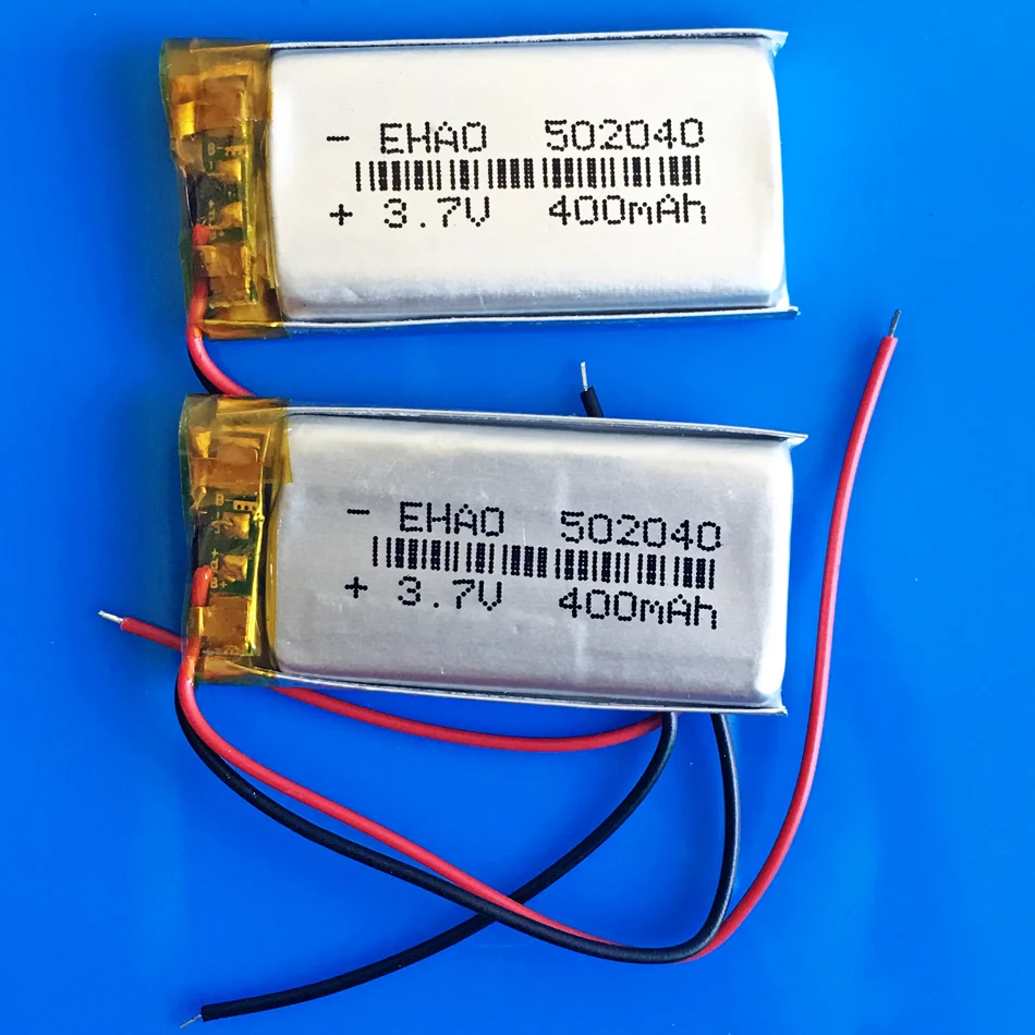 502040 3 7 V 400mAh литий-ионный полимерный аккумулятор перезаряжаемый по