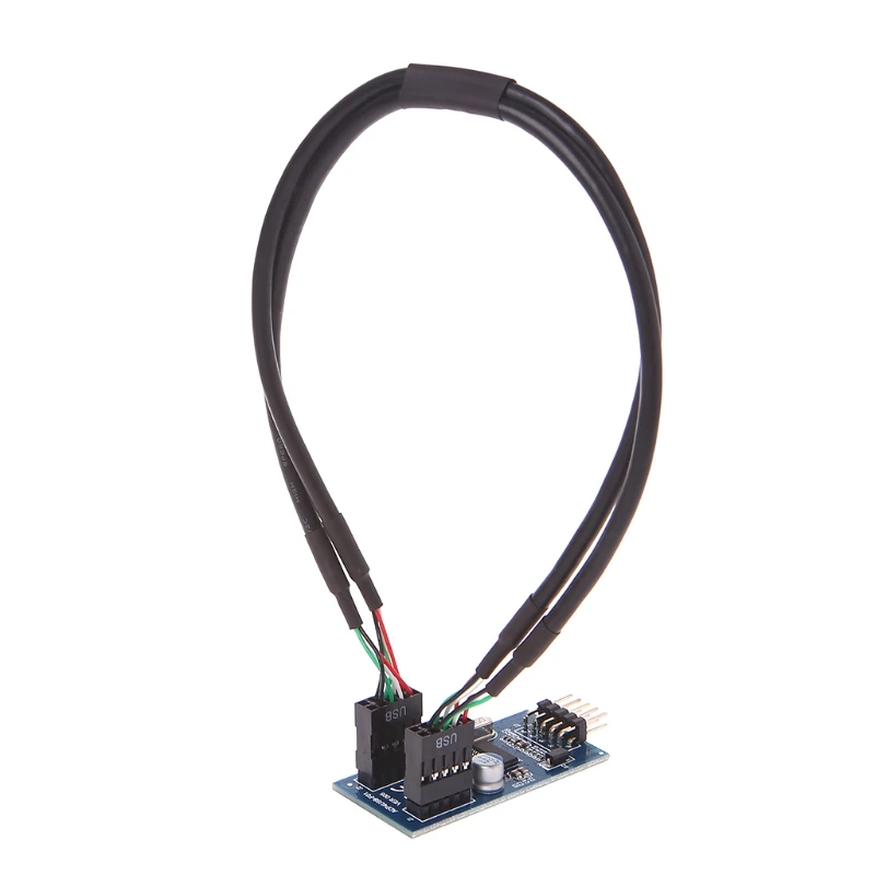 Чехол для ПК с внутренним 9-контактным USB 2 0 на Dual 9-контактный PCB двойным