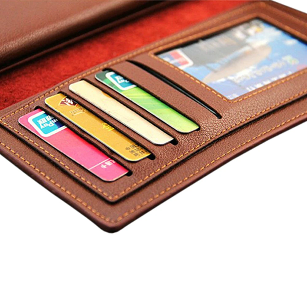 2016 Мужской кошелек из искусственной кожи органайзер для денег клатч Длинный