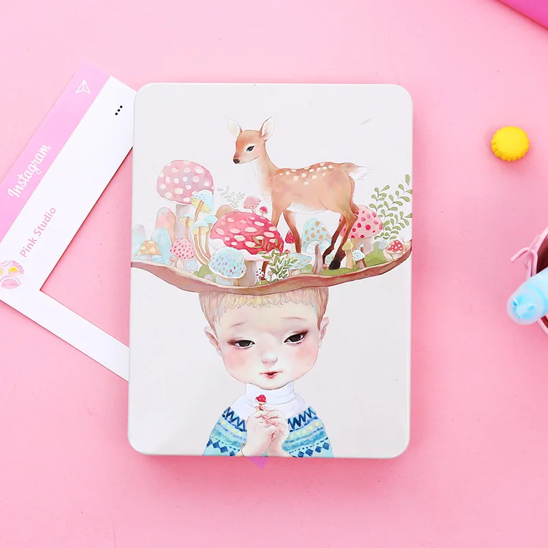 Kawaii красивый металлический винтажный блокнот для путешествий Дневник девочек