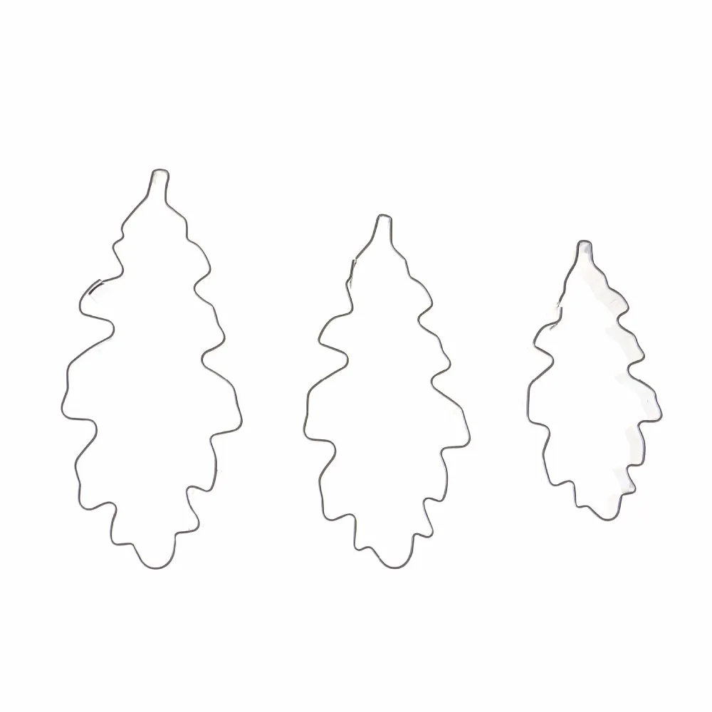 3 шт./лот инструмент для украшения торта с серебряными листьями и хризантемой из