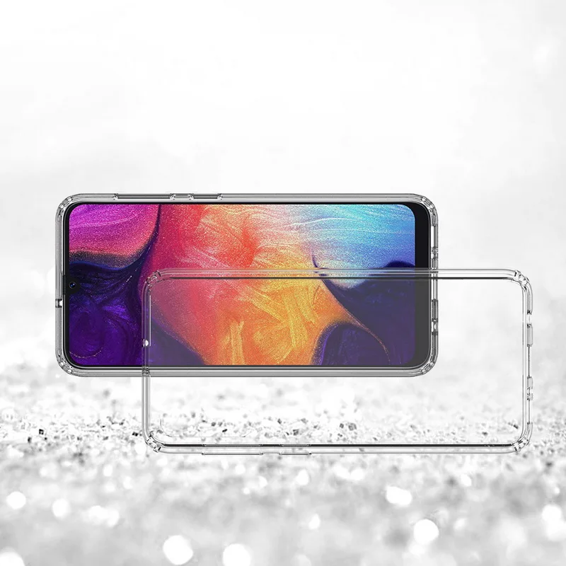 Для samsung A30 чехол с украшением в виде кристаллов бампер прозрачный жесткий акриловый чехол для мобильного телефона для Galaxy A50 A40 A20 A10 A70 M10 M20 M30 S10 плюс S10E S 10