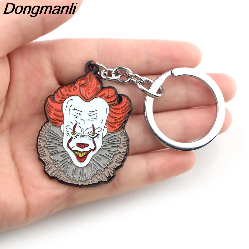 P3879 Dongmanli Stephen King's It Key Holder Милая эмалированная металлическая подвеска автомобильный брелок для ключей подарки