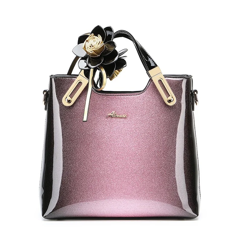 Fashion Trend Patent Leather Handbag Lady Shoulder Bag Temperament Messenger | Багаж и сумки