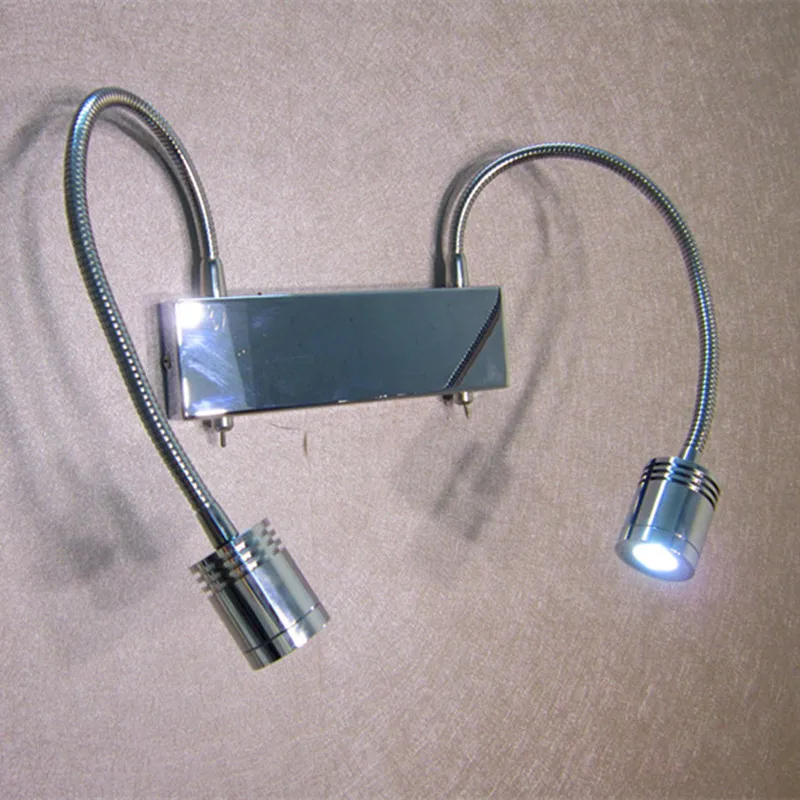 Светодиодный светильник Topoch настенный на гибкой ножке 2x3 Вт Точечный работающий