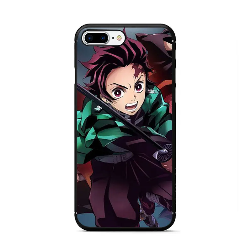 B4 Аниме Demon Slayer Kimetsu no Yaiba Мягкий ТПУ чехол для телефона для iPhone 11 Pro 5 5S 6 6s 7 8 Plus X XR XS MAX - Цвет: B4