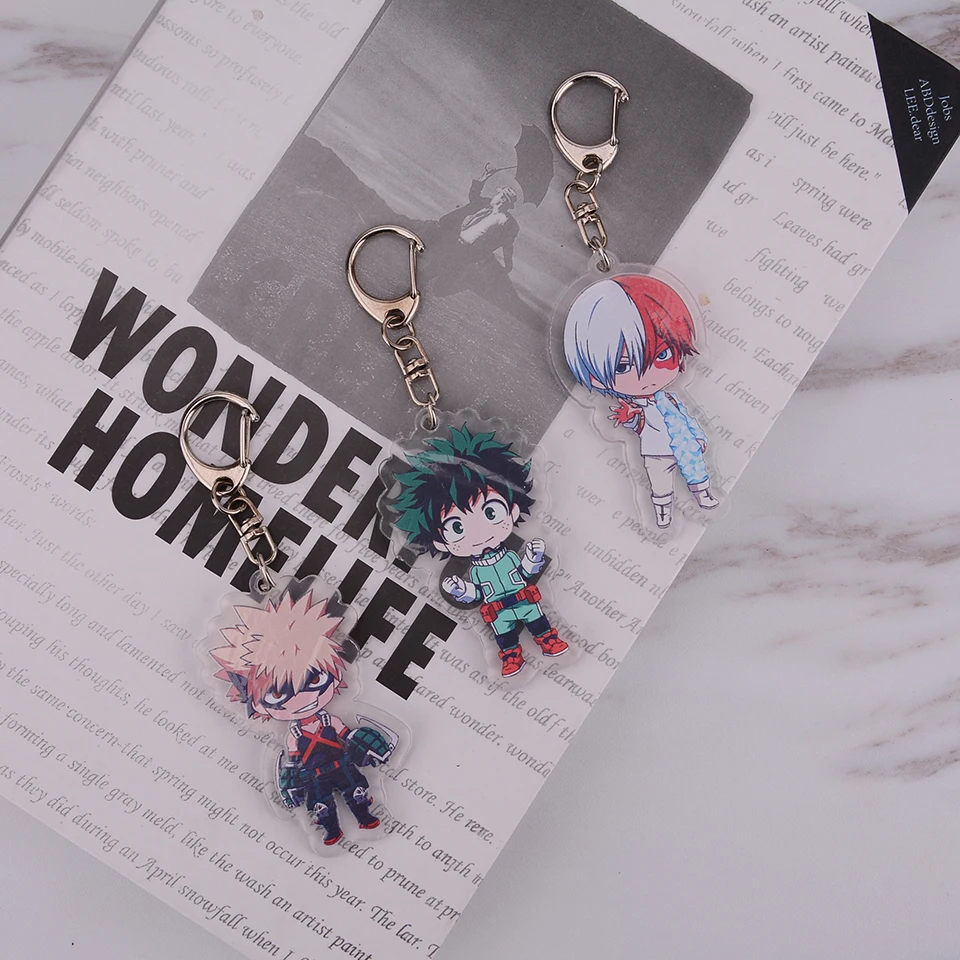 Tronzo игрушки брелок для ключей Boku no Hero моя геройская Академия мидория Izuku Bakugou Katsuki
