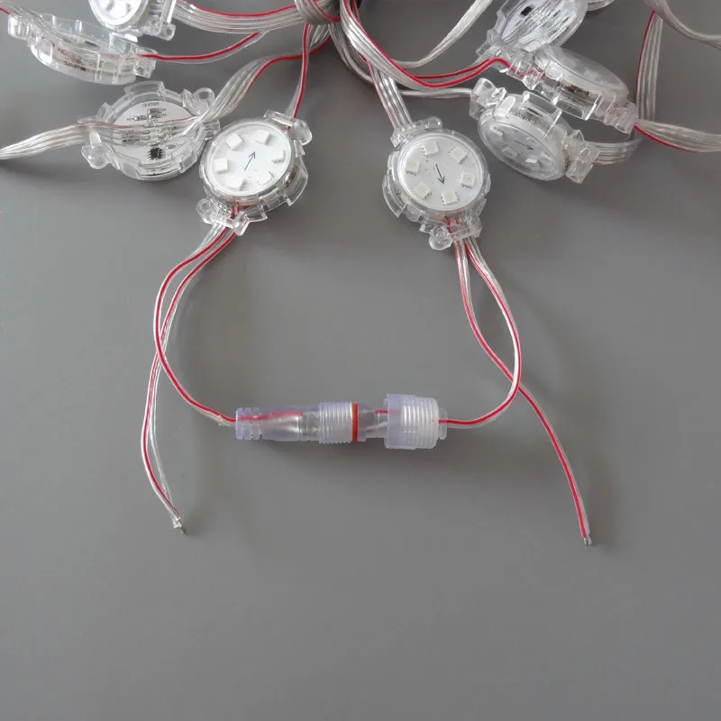 200 шт полноцветный DC24V SM16703 40 мм Диаметр 6 светодиодный s 5050 SMD RGB светодиодный модуль цифровой Светодиодный точечный светильник