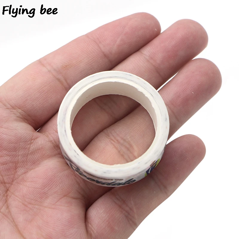 Flyingbee 15 мм X 5 м Бумага васи клейкая лента ривердейл креативная клейкая лента DIY Скрапбукинг наклейка этикетка маскирующая лента X0261