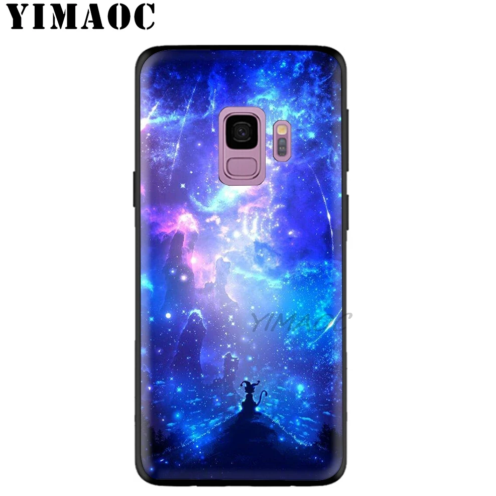Цветной Мягкий силиконовый чехол YIMAOC Sunset Girl для Samsung Galaxy A9 A8 A6 Plus 2018 A5 A3 2017 2016 Note 9 8 |